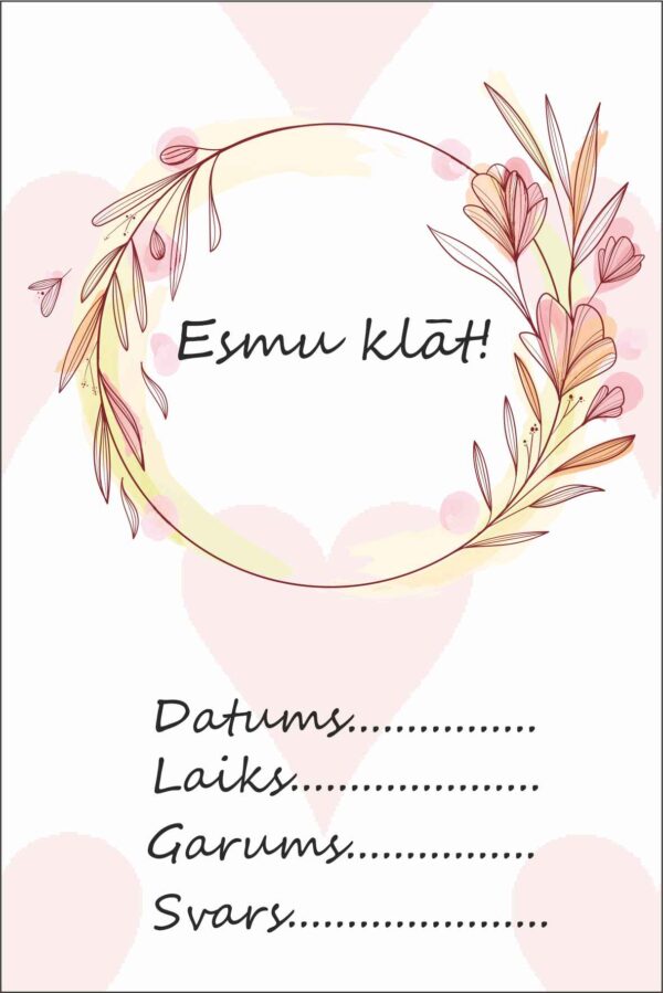 Mēneša kartiņas Rozā