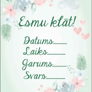 Mēneša kartiņas Ziedi